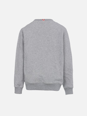 Boy sweatshirt Bobby with St. Barth sport club print - MC2 Saint Barth