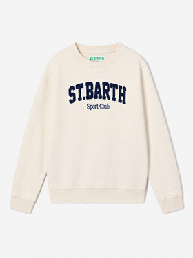 Cream Bobby sweatshirt with Sport Club embroidery