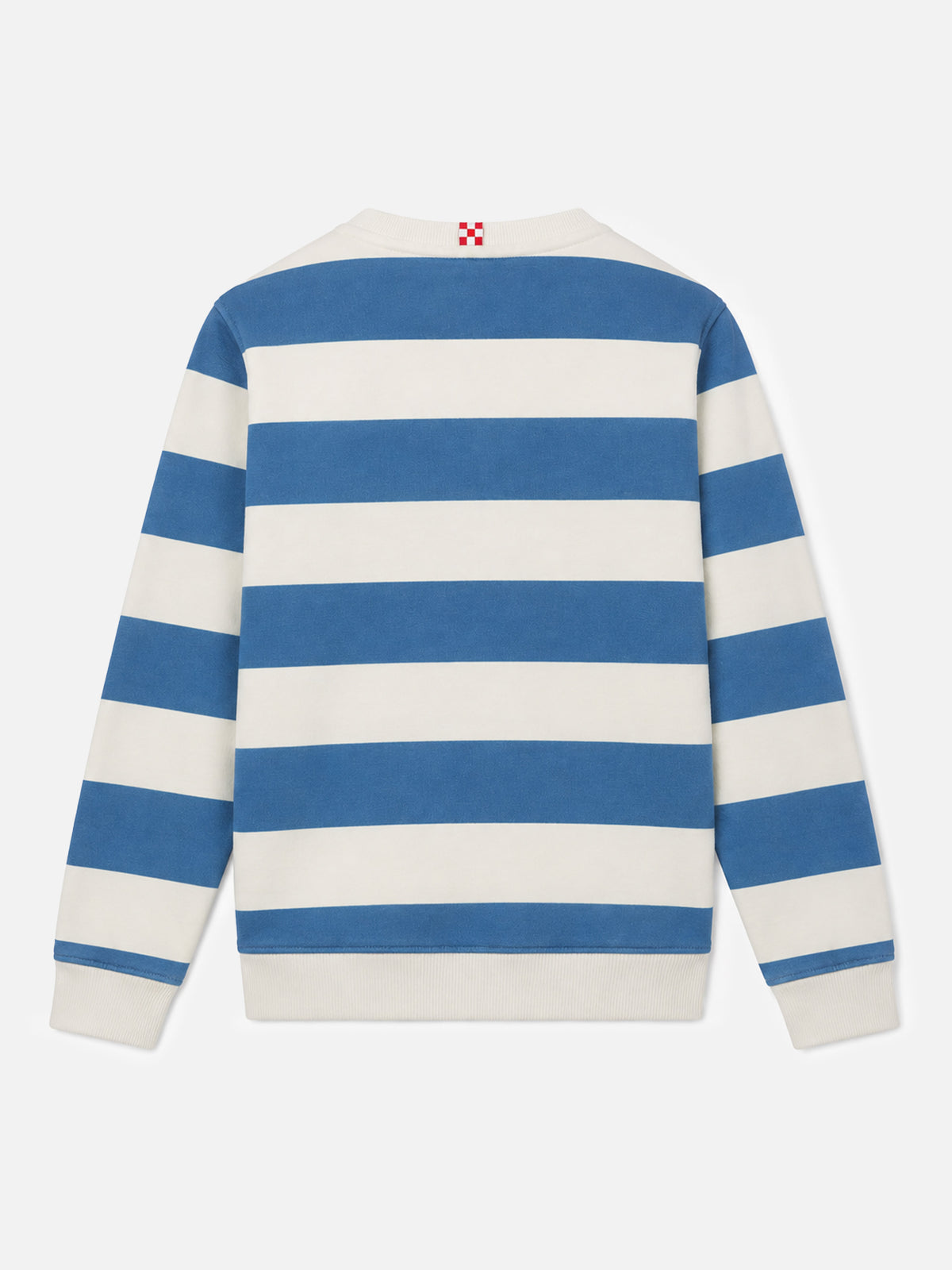 Felpa Bobby a righe bluette e bianco panna