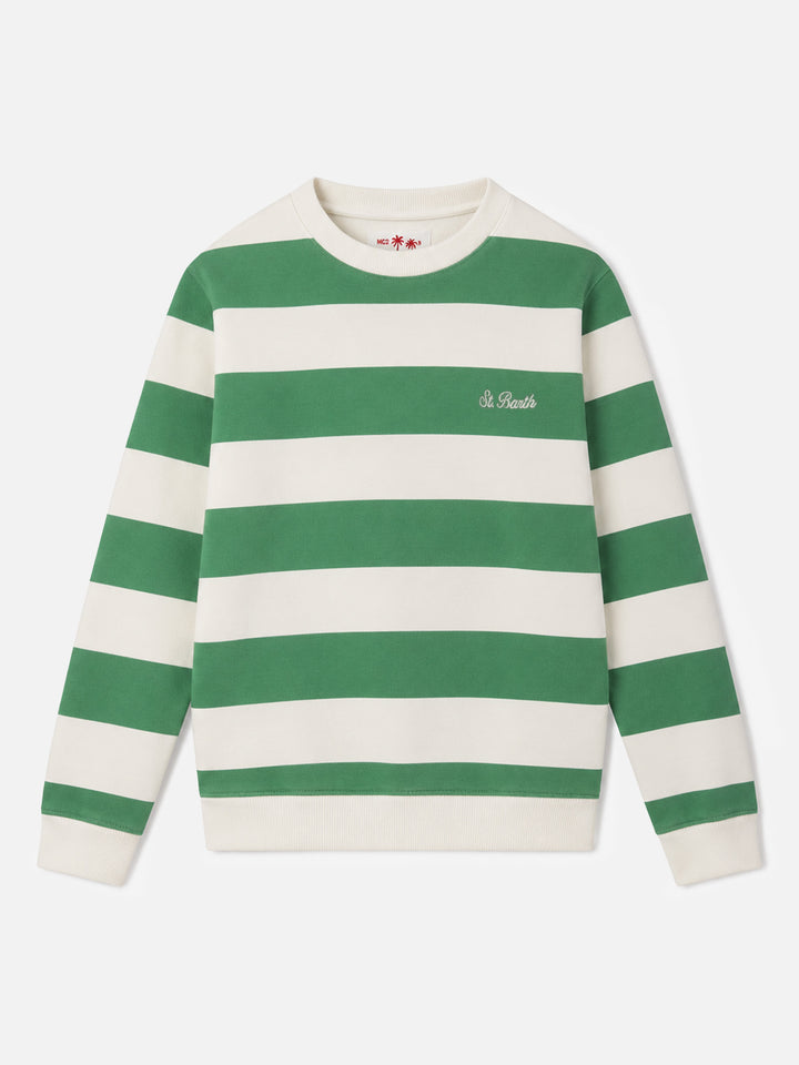 Gestreiftes Sweatshirt Bobby für Jungen mit St. Barth-Stickerei 
