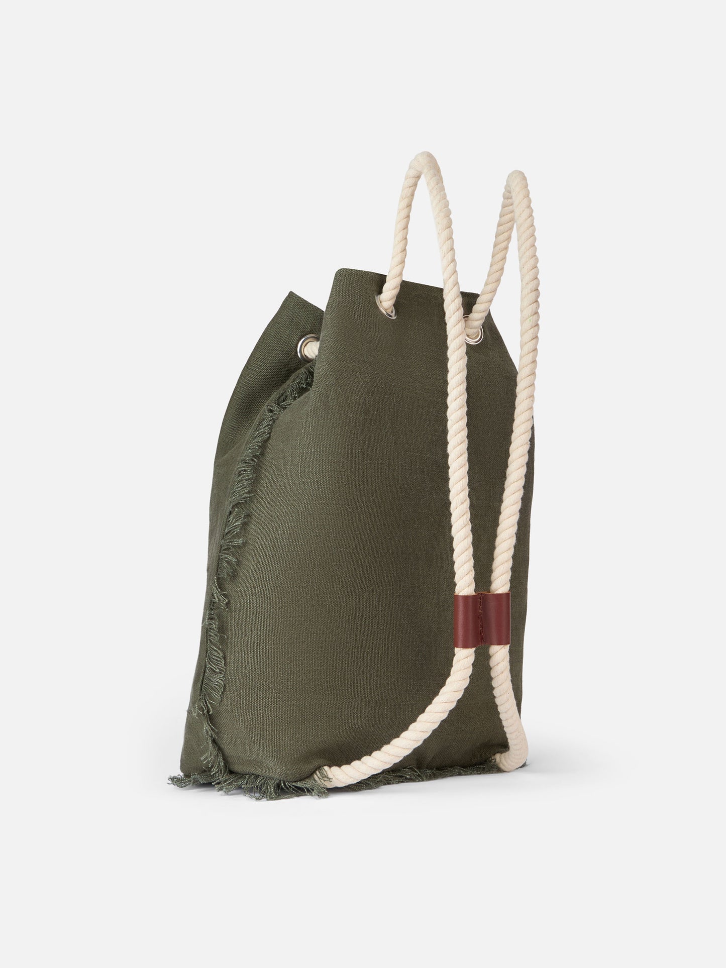 Green boat linen backpack - MC2 Saint Barth