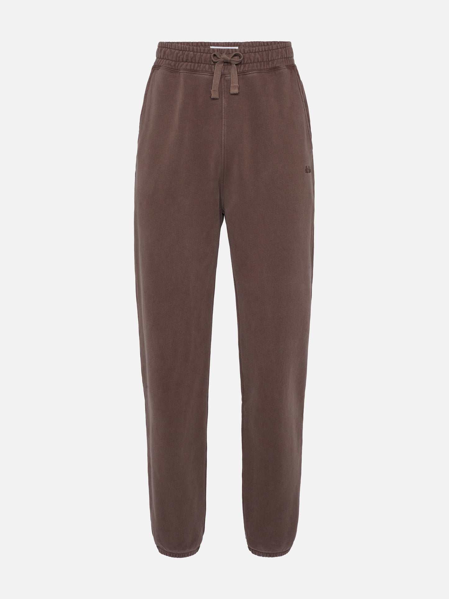 Brown tracksuit pants Bolt with vintage treatment - MC2 Saint Barth