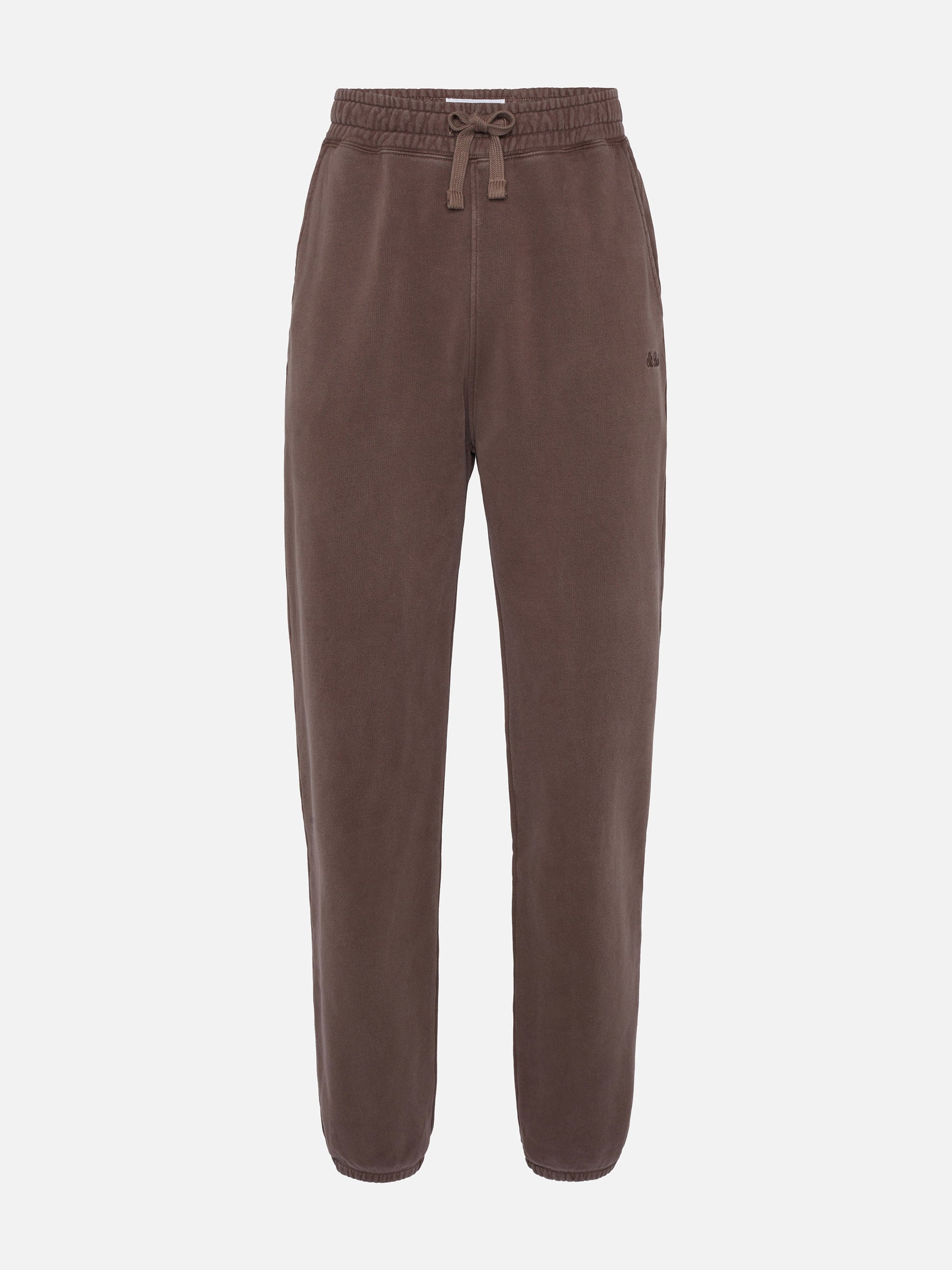Brown tracksuit pants Bolt with vintage treatment - MC2 Saint Barth