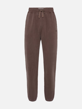 Brown tracksuit pants Bolt with vintage treatment - MC2 Saint Barth
