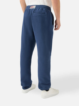 Pantaloni sportivi in cotone blu navy