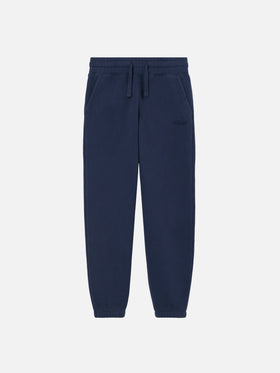 Navy blue cotton track pants Bolt Jr