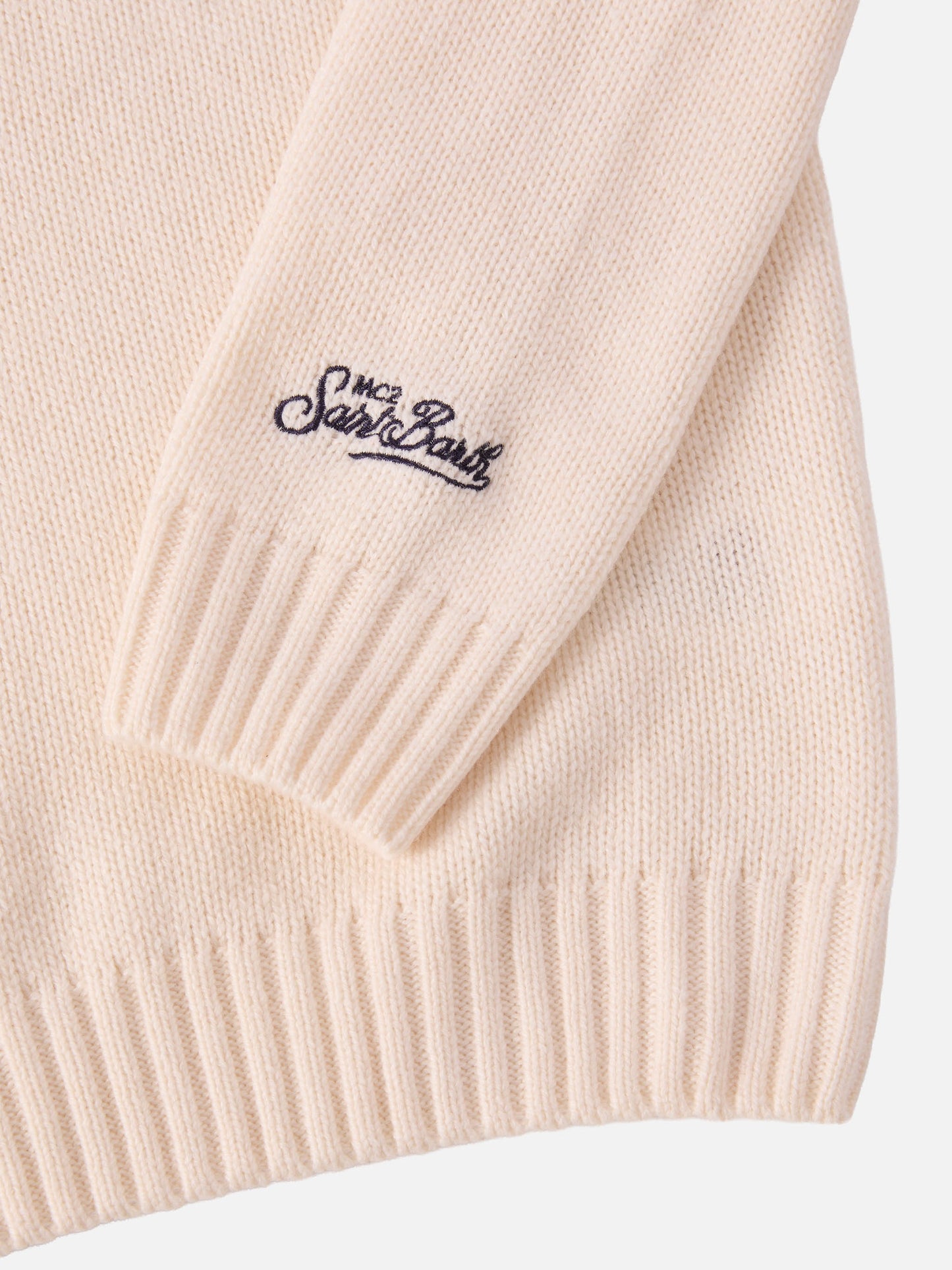 Bombardino Jr. Pullover aus Kaschmirmischung mit St. Moritz-Patch | ST. MORITZ TOP OF THE WORLD SPECIAL EDITION