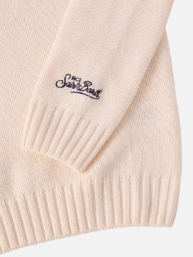 Bombardino Jr. Pullover aus Kaschmirmischung mit St. Moritz-Patch | ST. MORITZ TOP OF THE WORLD SPECIAL EDITION