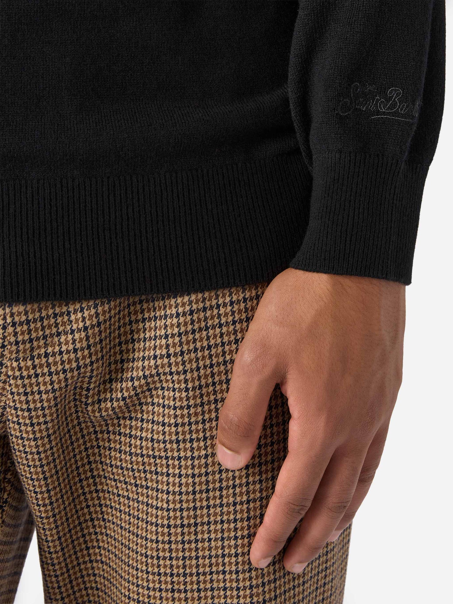 Dolcevita Bond in lana merino e cashmere nero