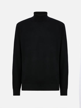 Dolcevita Bond in lana merino e cashmere nero