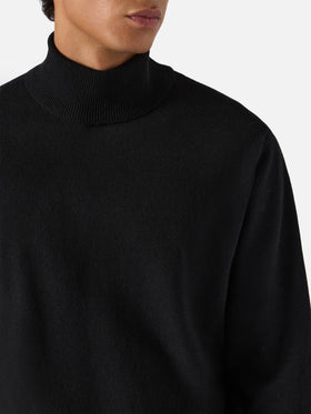 Dolcevita Bond in lana merino e cashmere nero