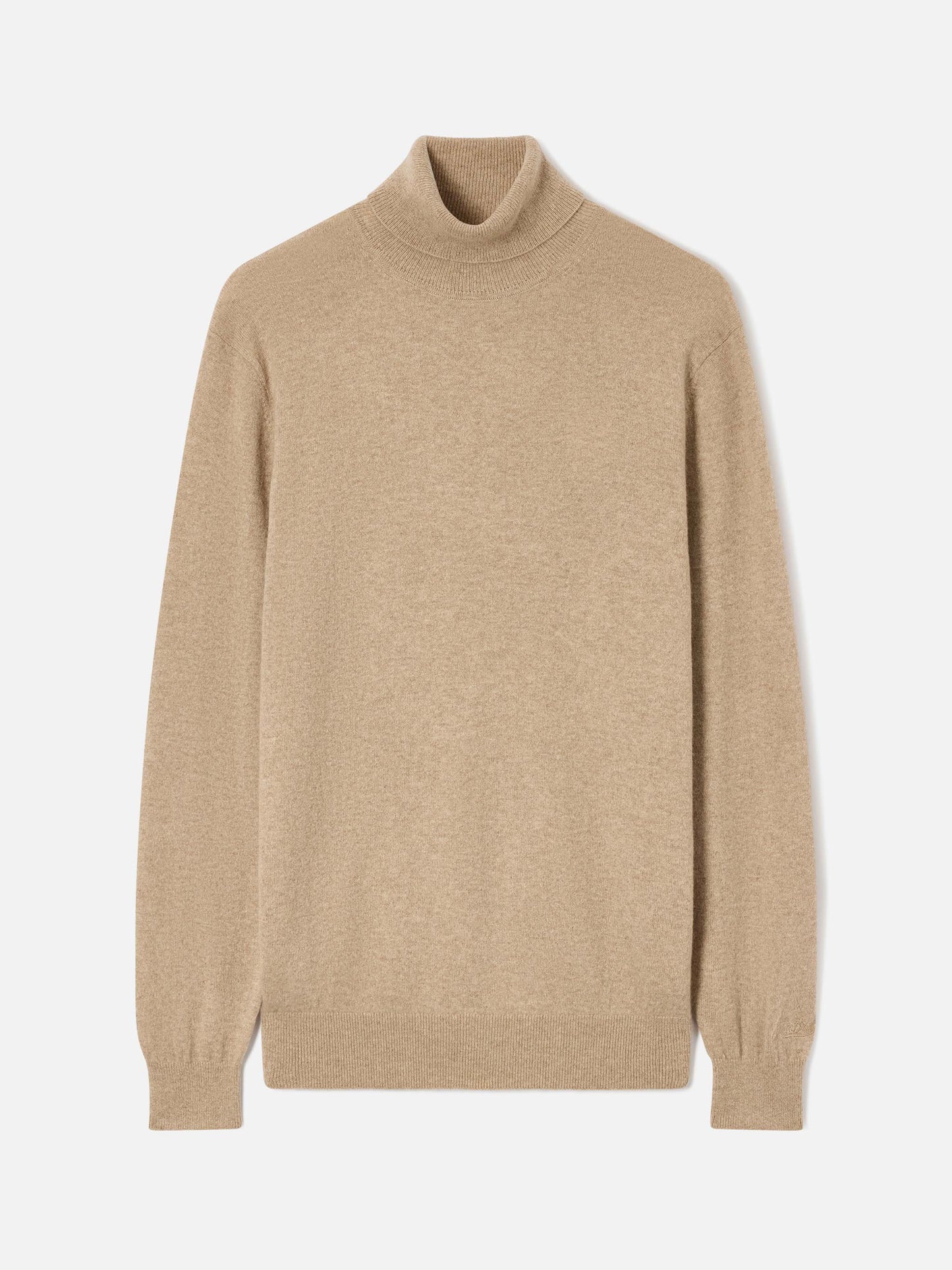 Collo alto Bond in cashmere cammello