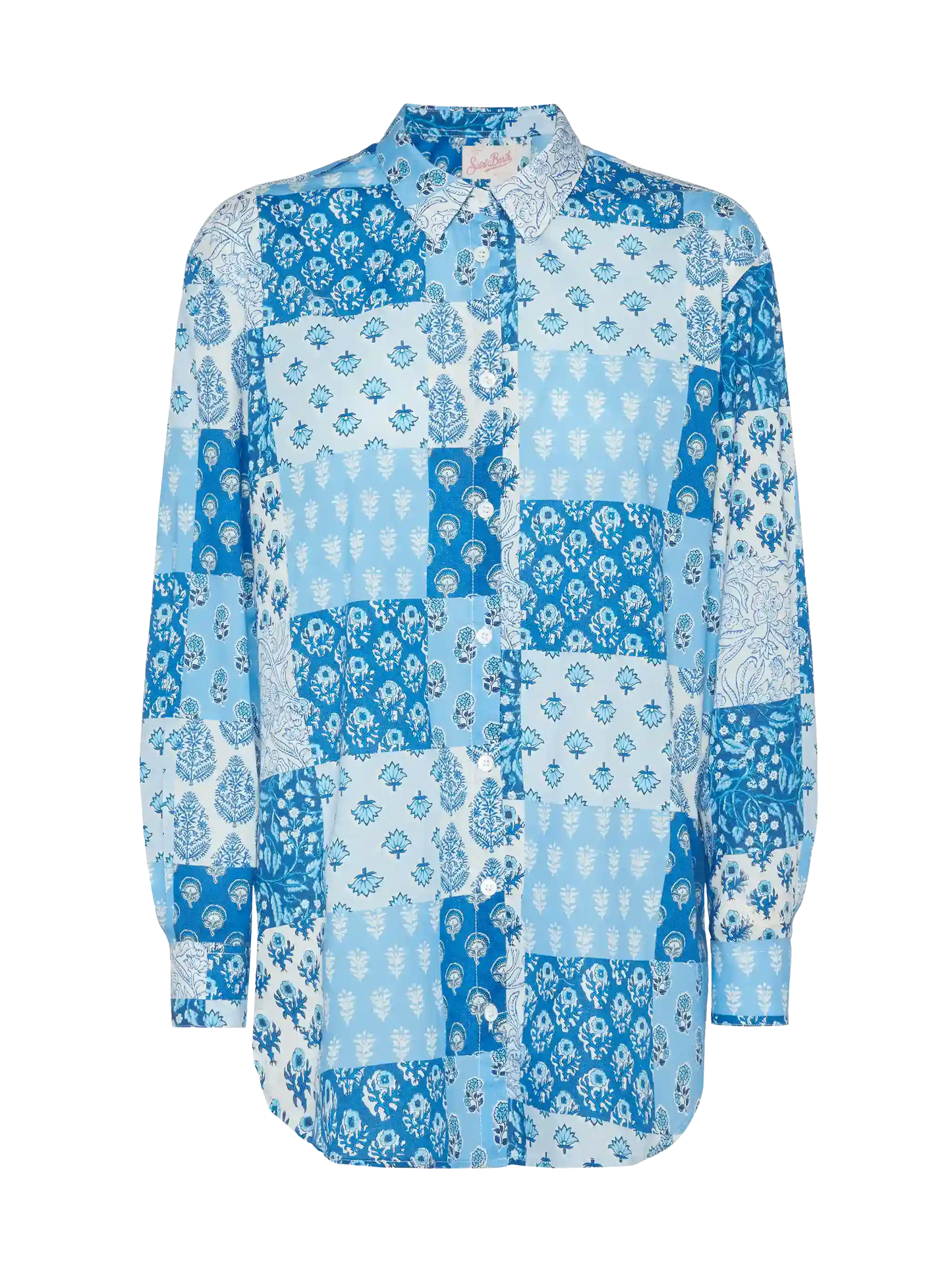 Brigitte flower-print cotton shirt - MC2 Saint Barth