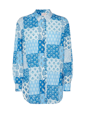 Brigitte flower-print cotton shirt - MC2 Saint Barth