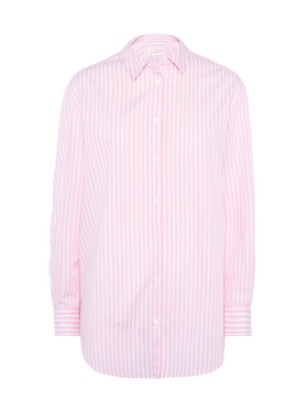 Brigitte striped-print cotton shirt with Saint Barth beach club embroidery - MC2 Saint Barth
