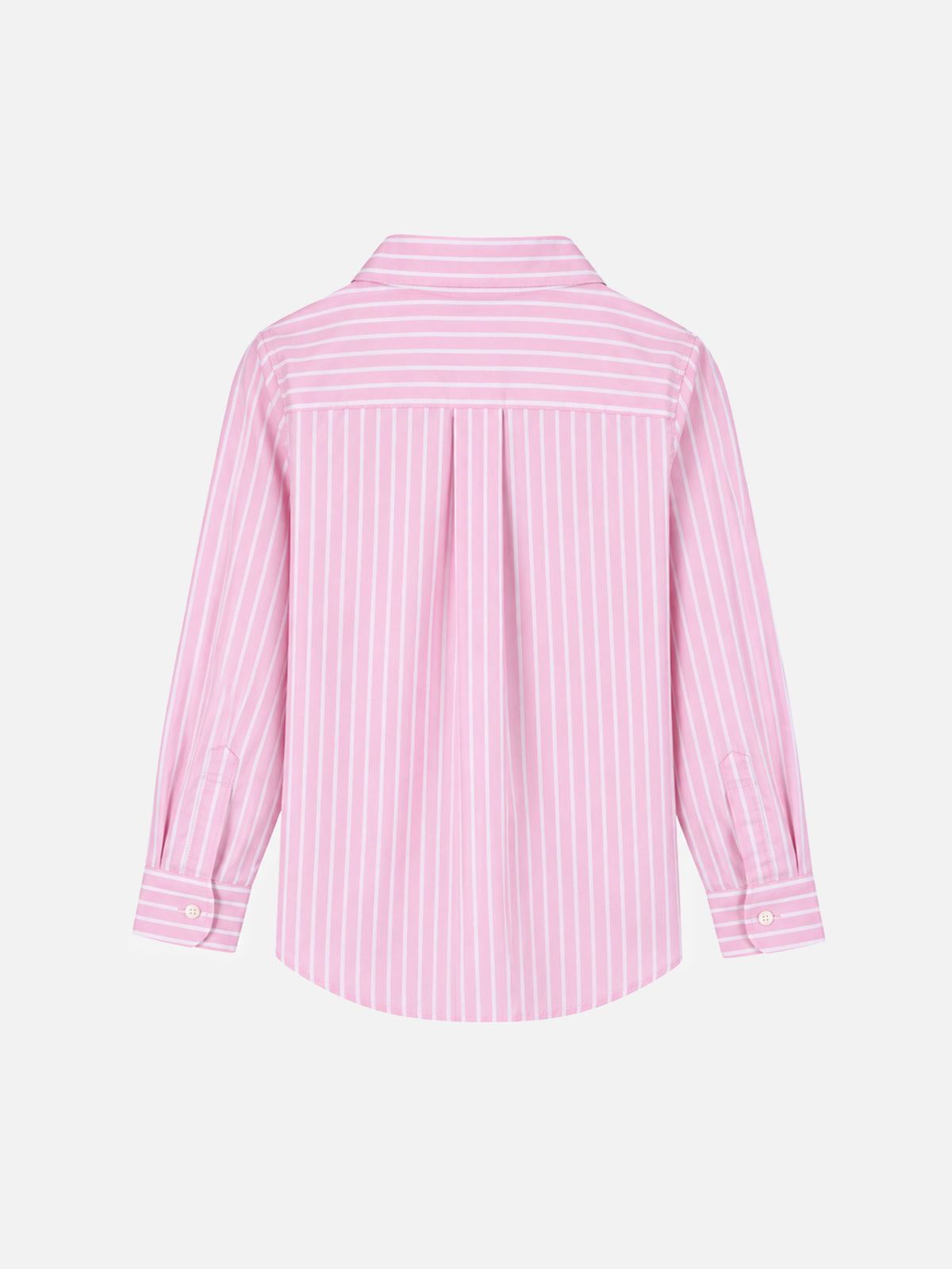 Pink and white striped Mini Brigitte shirt