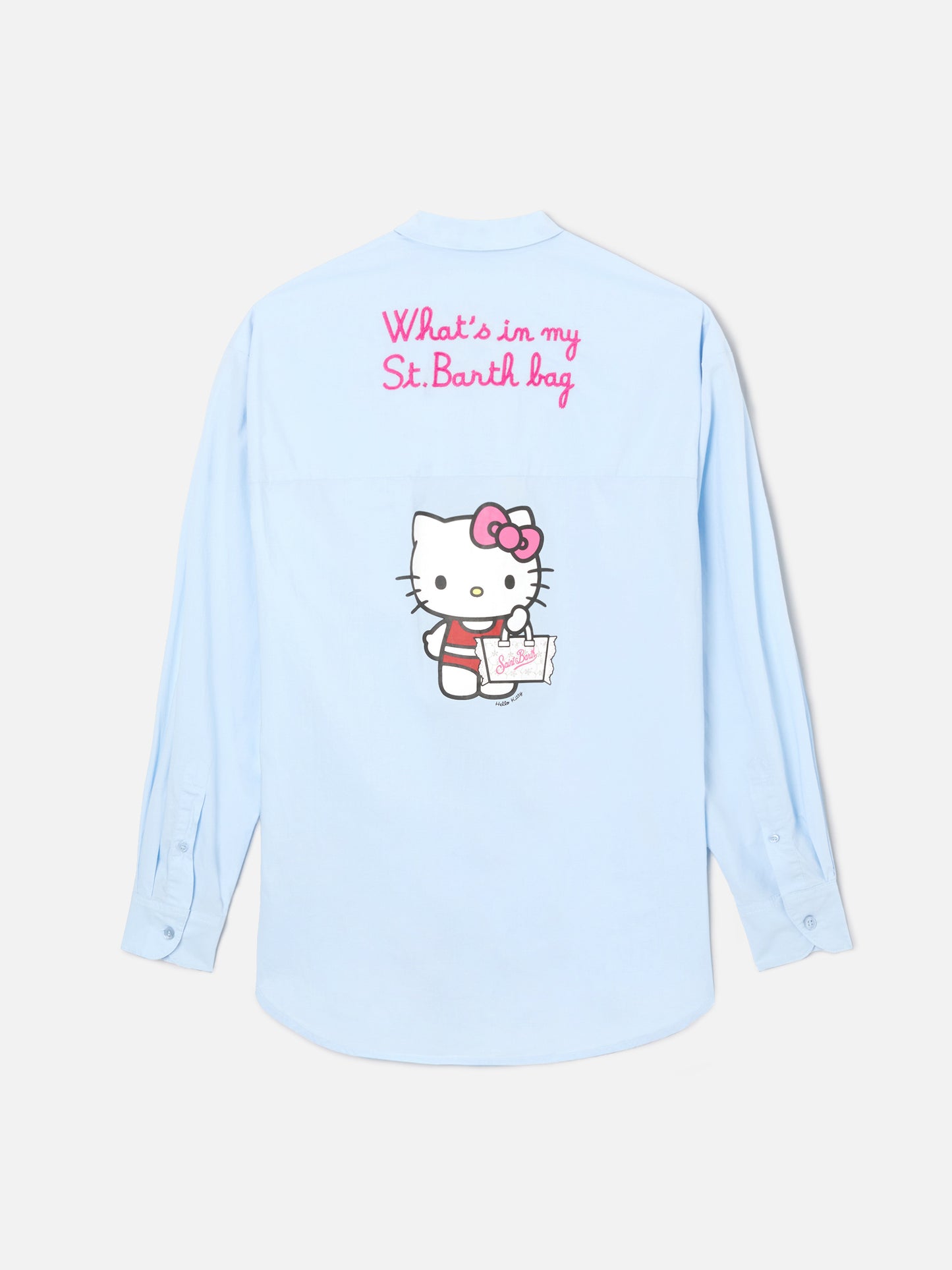 Camicia Brigitte azzurra con stampa Hello Kitty | Special Edition