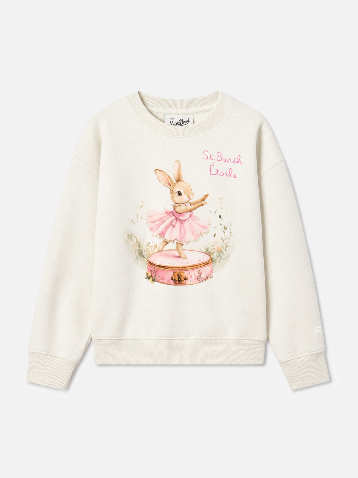 Briony Sweatshirt mit Rundhalsausschnitt und Bunny-Print 