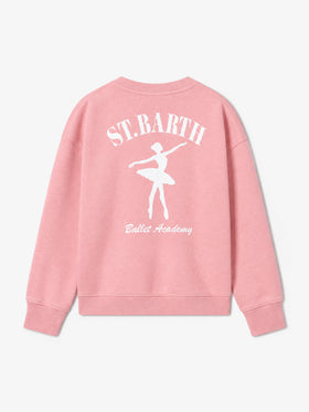 Mädchen-Sweatshirt mit Rundhalsausschnitt Briony mit St. Barth ballet academy-Print 