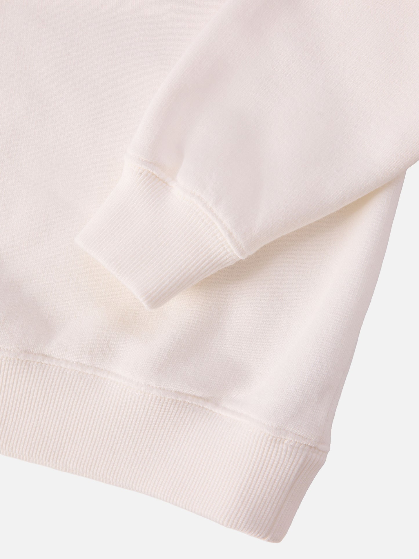 Briony-Sweatshirt mit Rundhalsausschnitt aus weißem Frottee mit Leopardenmuster.