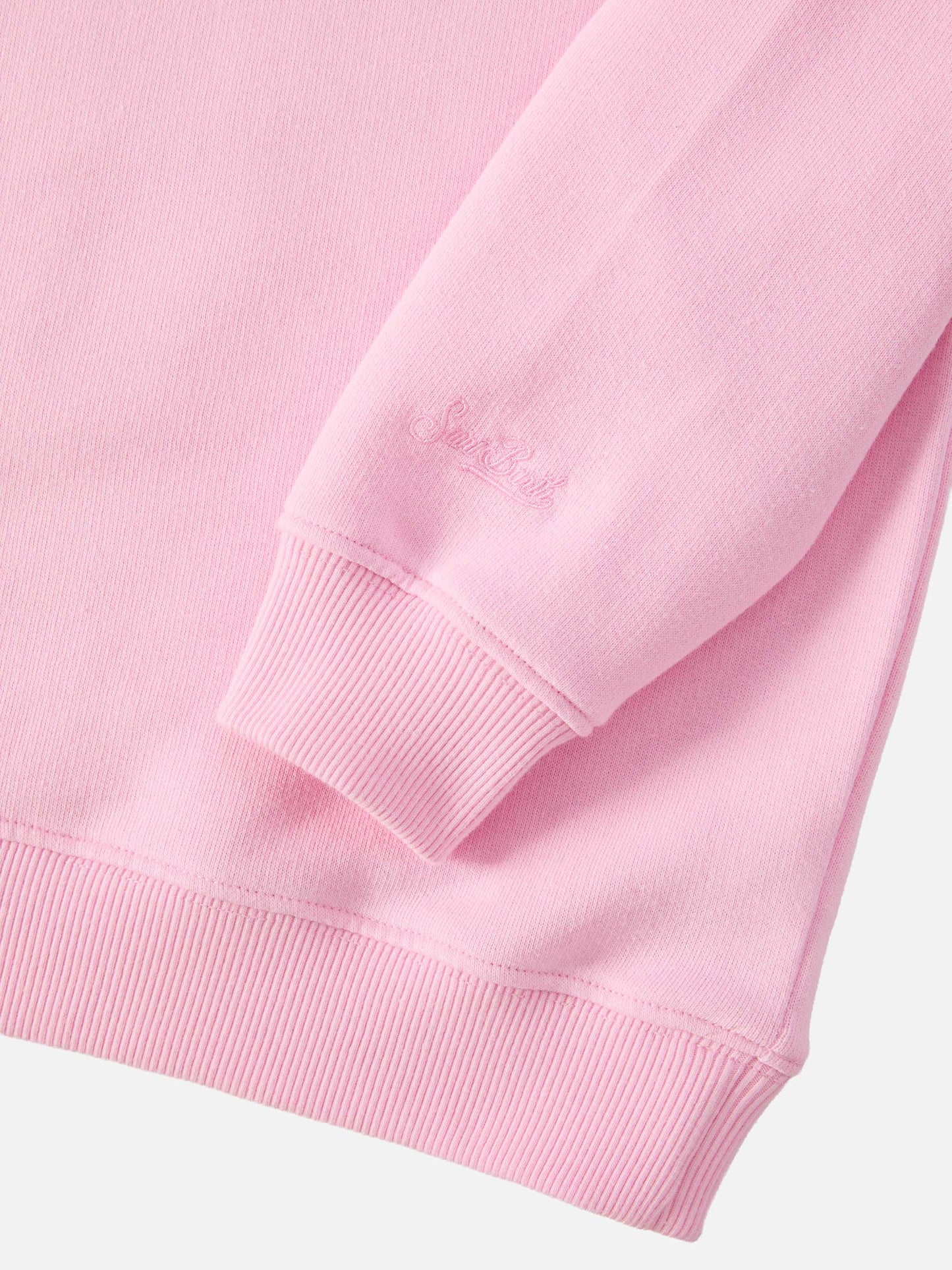 Briony crewneck sweatshirt with Bella e Monella rhinestone appliqué