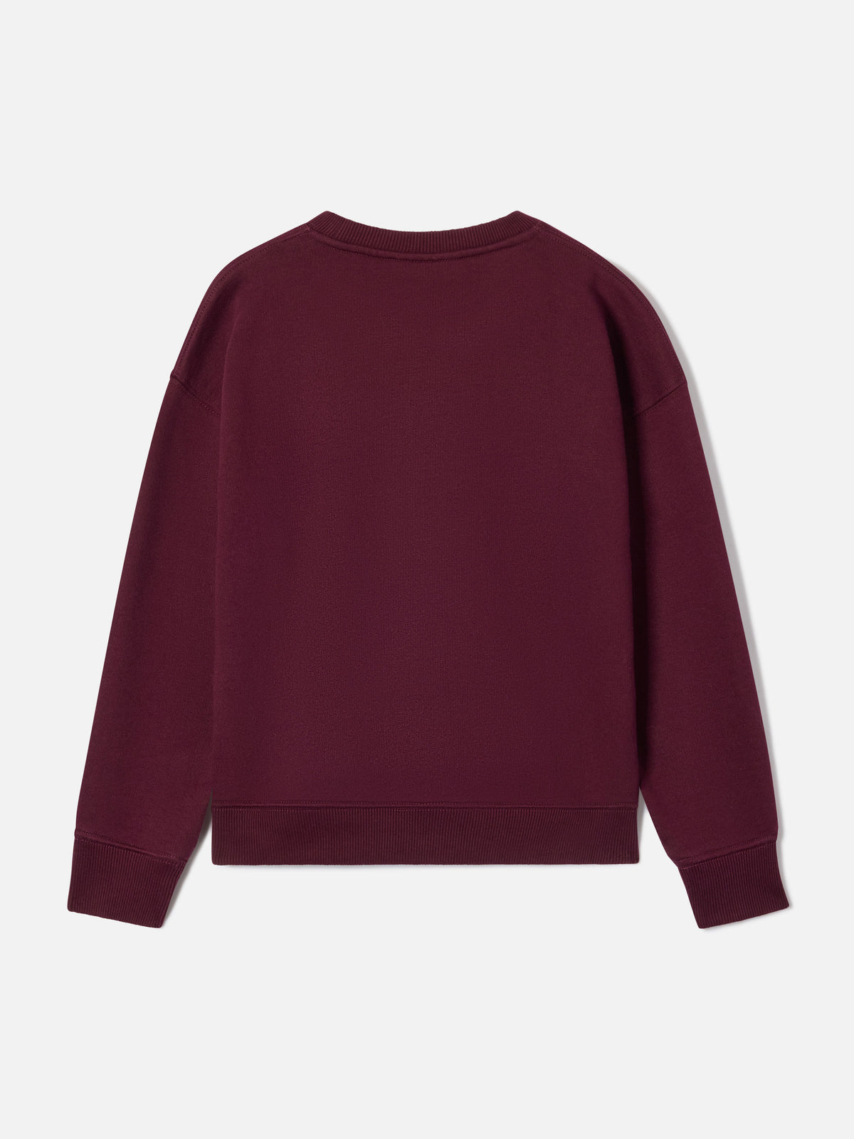 Burgundy Briony cotton blend sweatshirt with St. Barth print