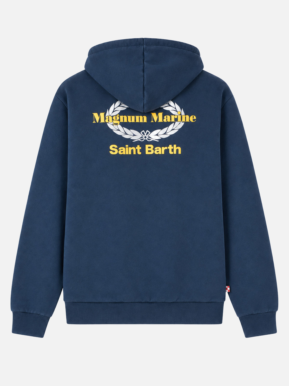 Sudadera con capucha de algodón azul con bordado Magnum Marine Saint Barth | MAGNUM MARINE SPECIAL EDITION 