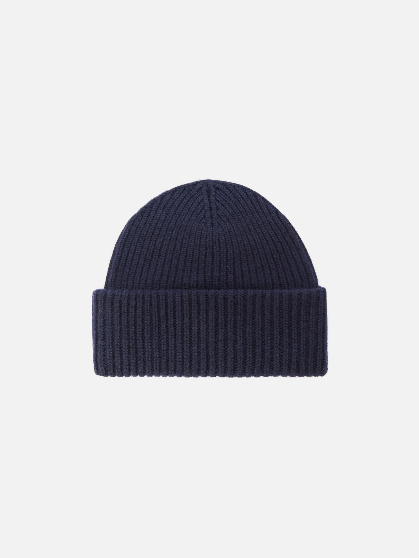 Ribbed beanie Berry in navy blue with Saint Barth patch