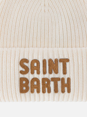 Off white Berry beanie with logo patch
