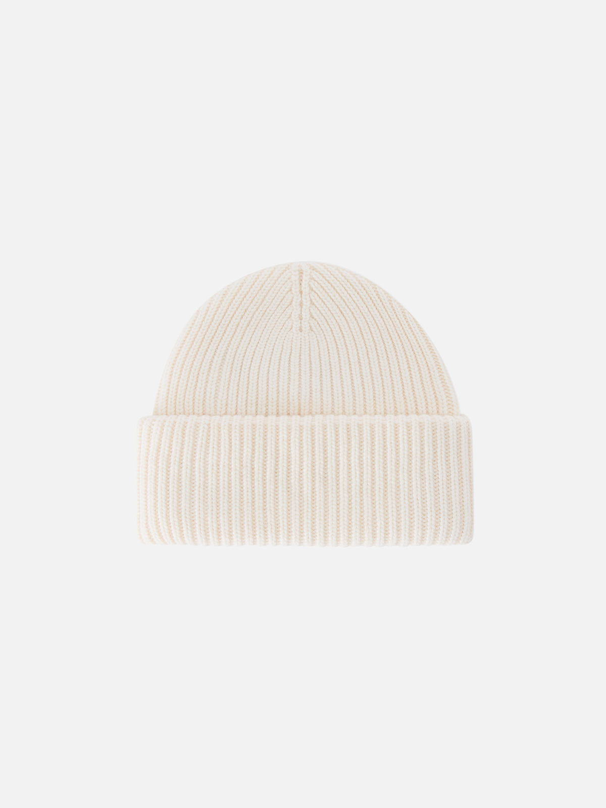Off white Berry beanie with logo patch