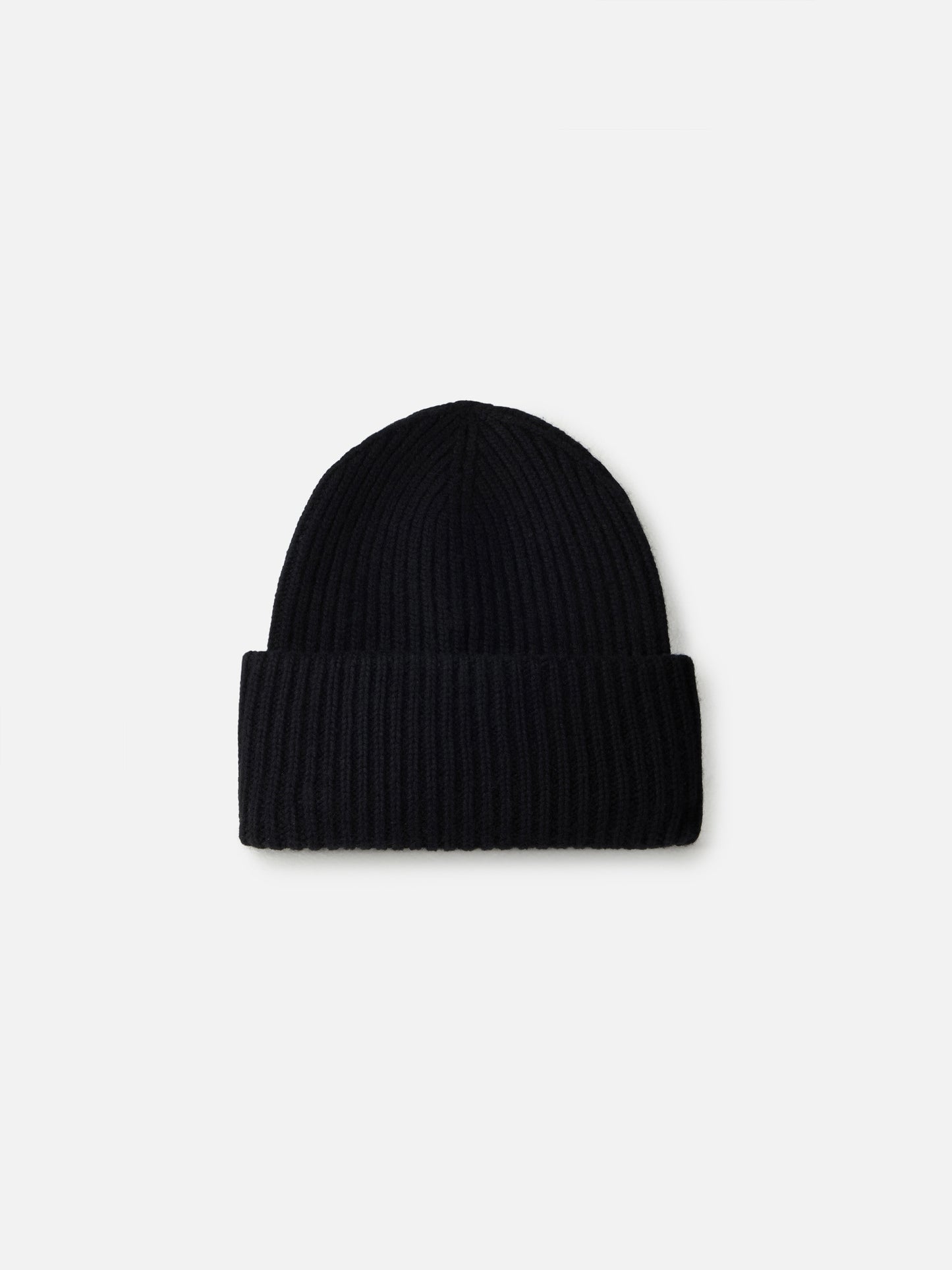Black ribbed beanie Berry with Saint Barth patch