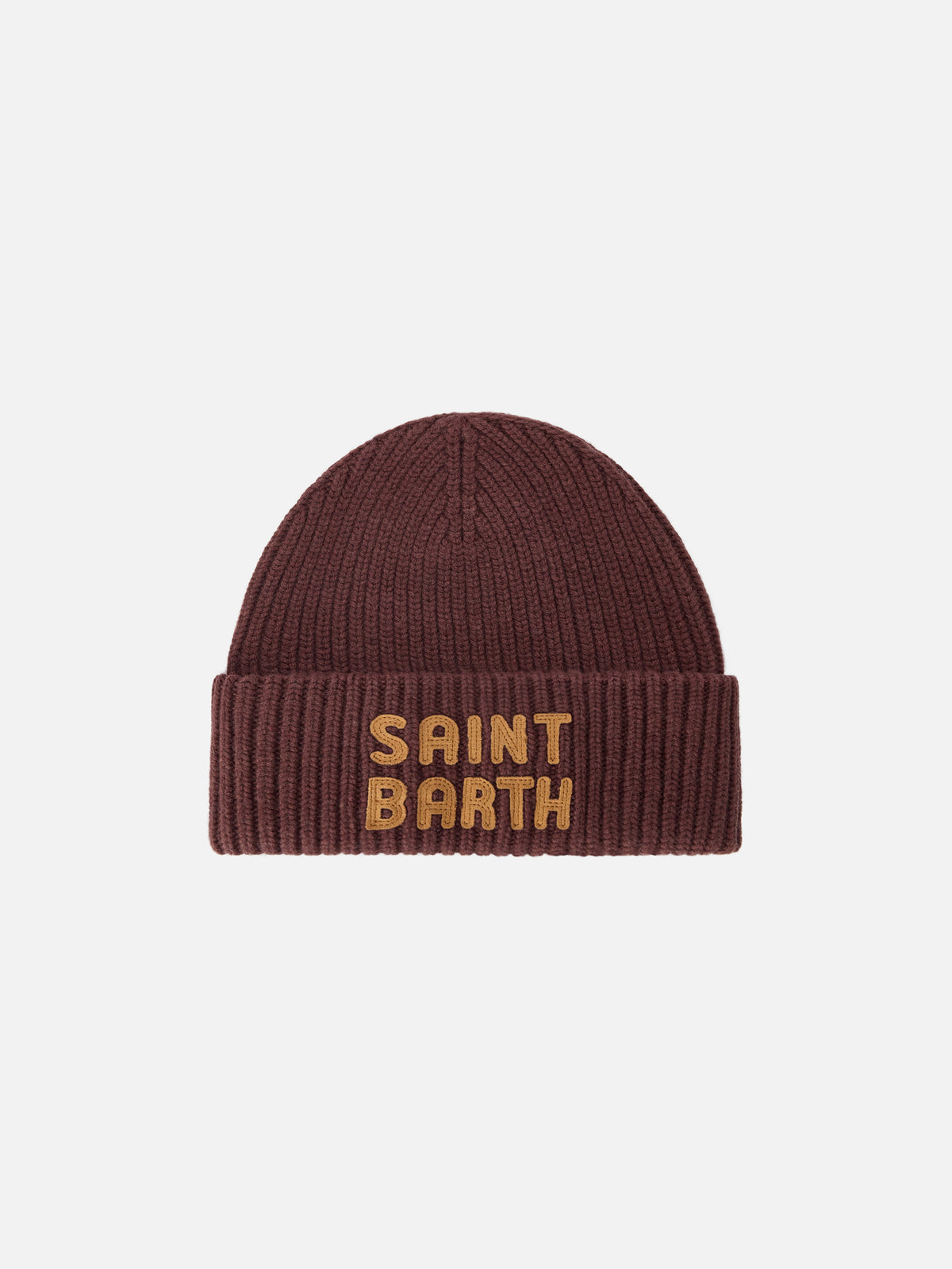 Berretto Berry marrone con patch logo