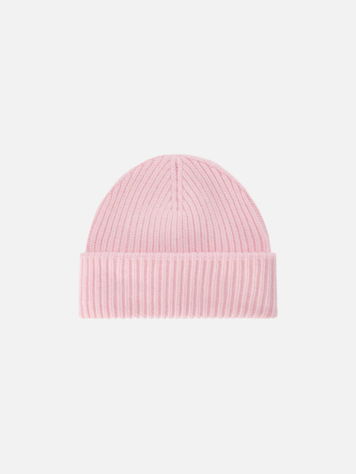 Gorro beanie rosa Berry con parche con logo 