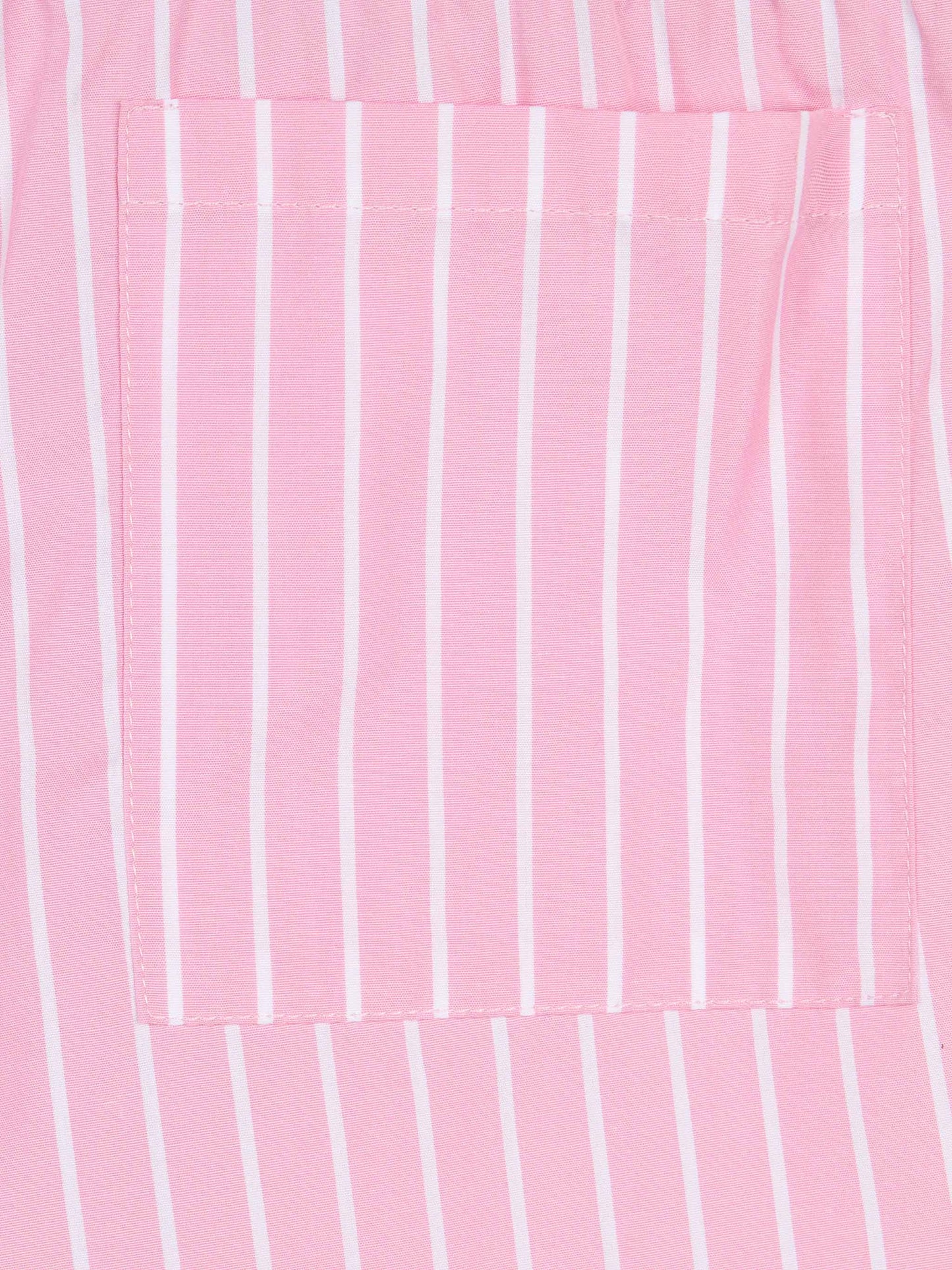 Girl cotton shorts Boxy Jr with pink striped print - MC2 Saint Barth