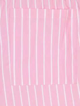 Girl cotton shorts Boxy Jr with pink striped print - MC2 Saint Barth