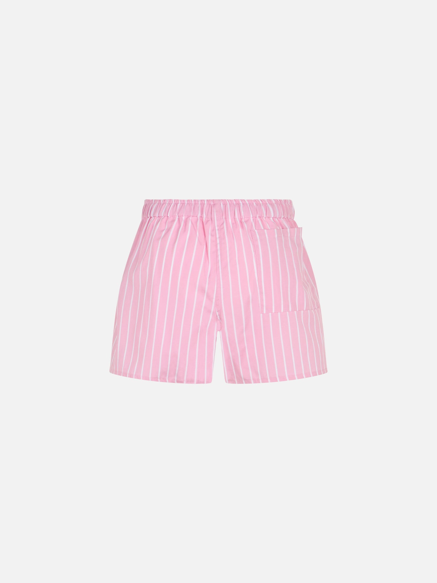 Girl cotton shorts Boxy Jr with pink striped print - MC2 Saint Barth