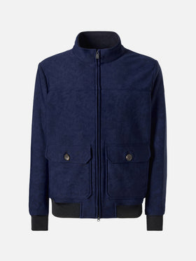 Marineblaue Thermojacke Byron