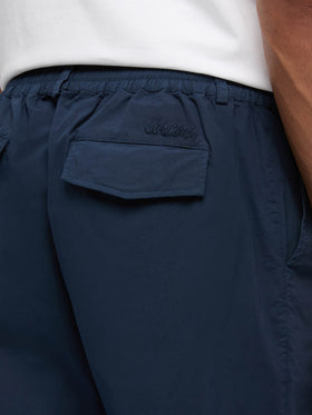 Marineblaue Baumwollhose Calais mit Kordelzug