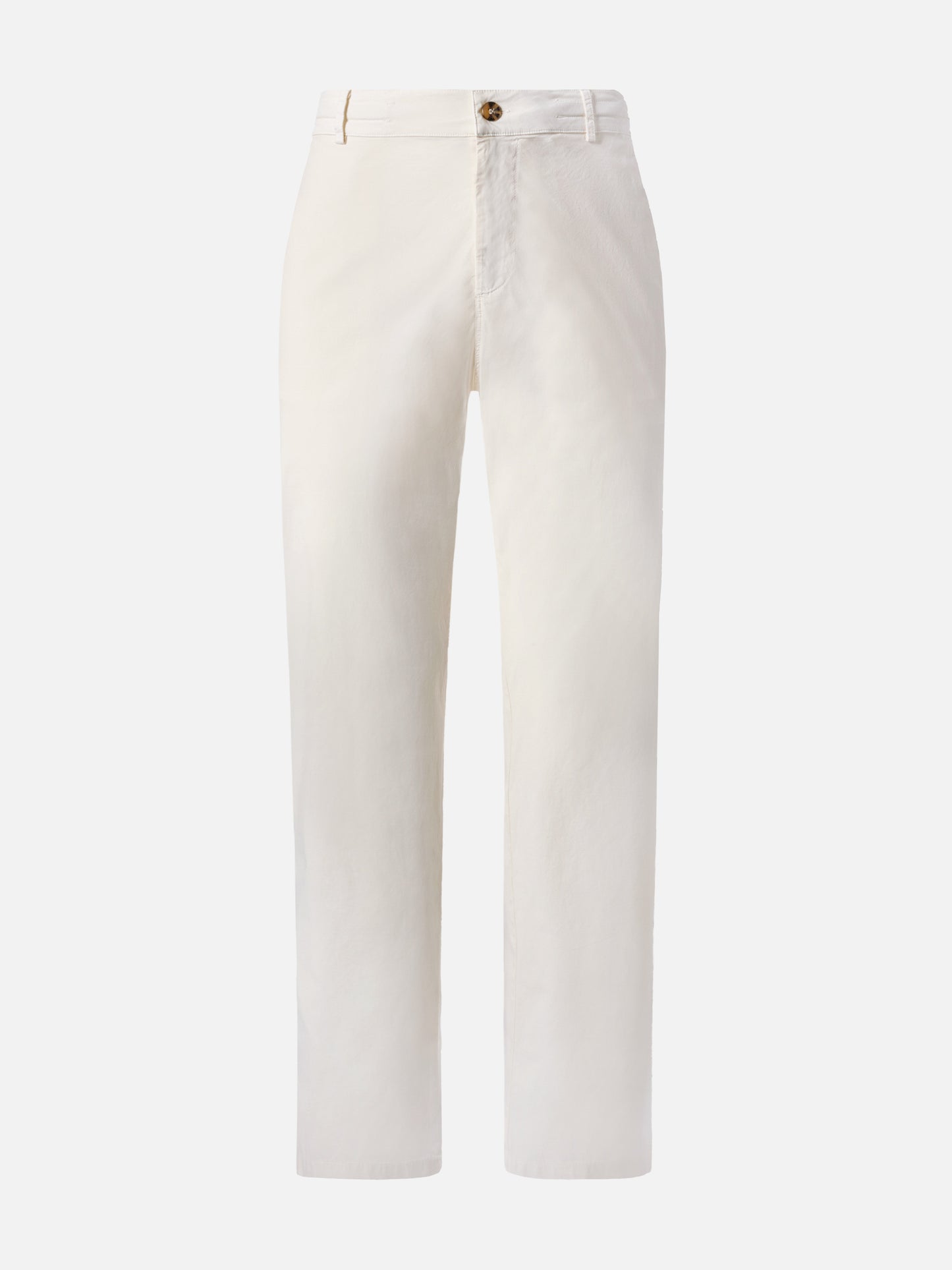 Calais white cotton pants with drawstring