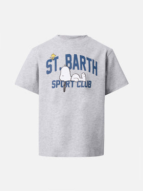T-shirt Cameron in cotone grigio con stampa Snoopy St. Barth Sport Club | PEANUTS SPECIAL EDITION