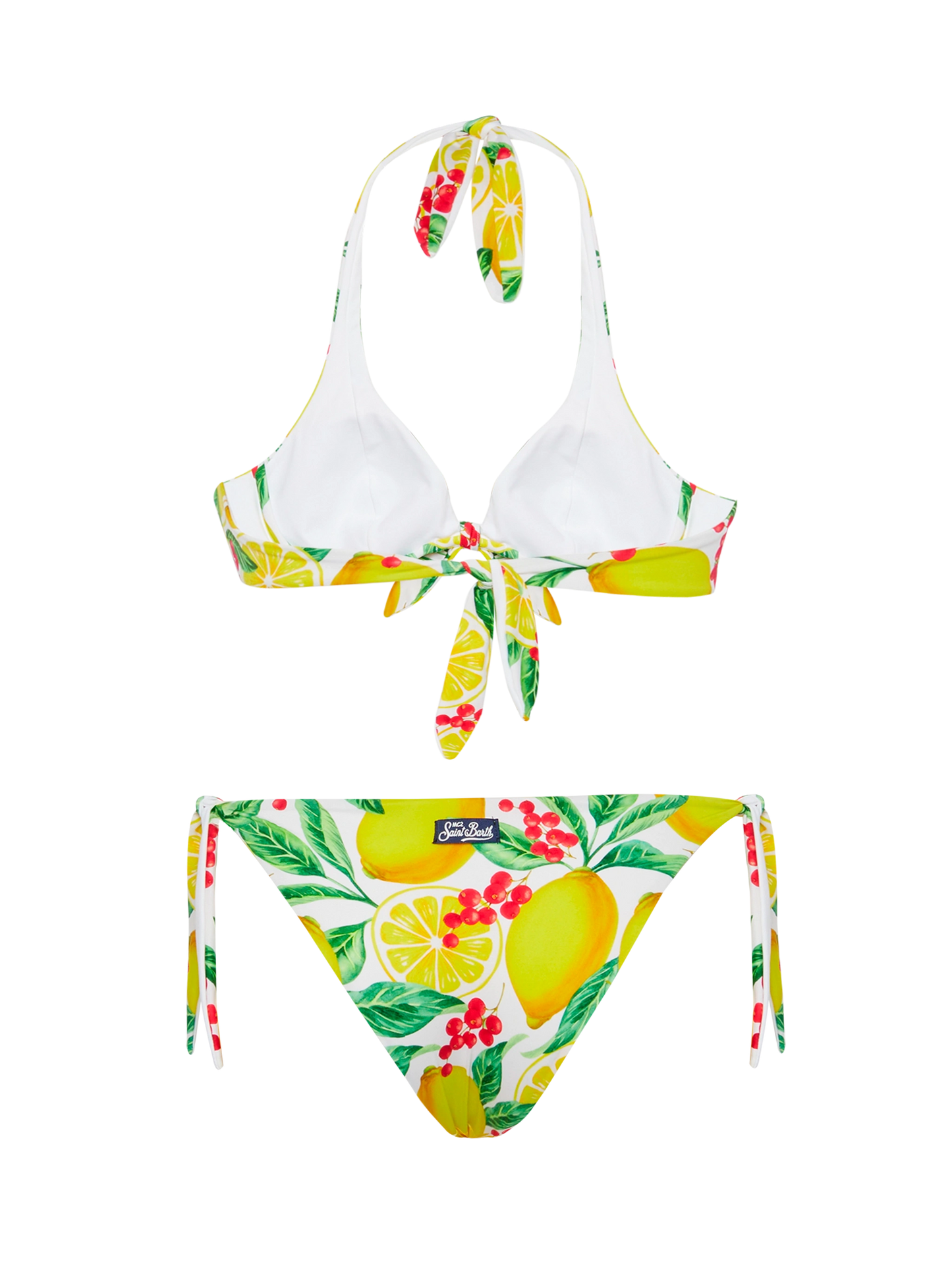 Bralette bikini Camille Yali with lemon print - MC2 Saint Barth