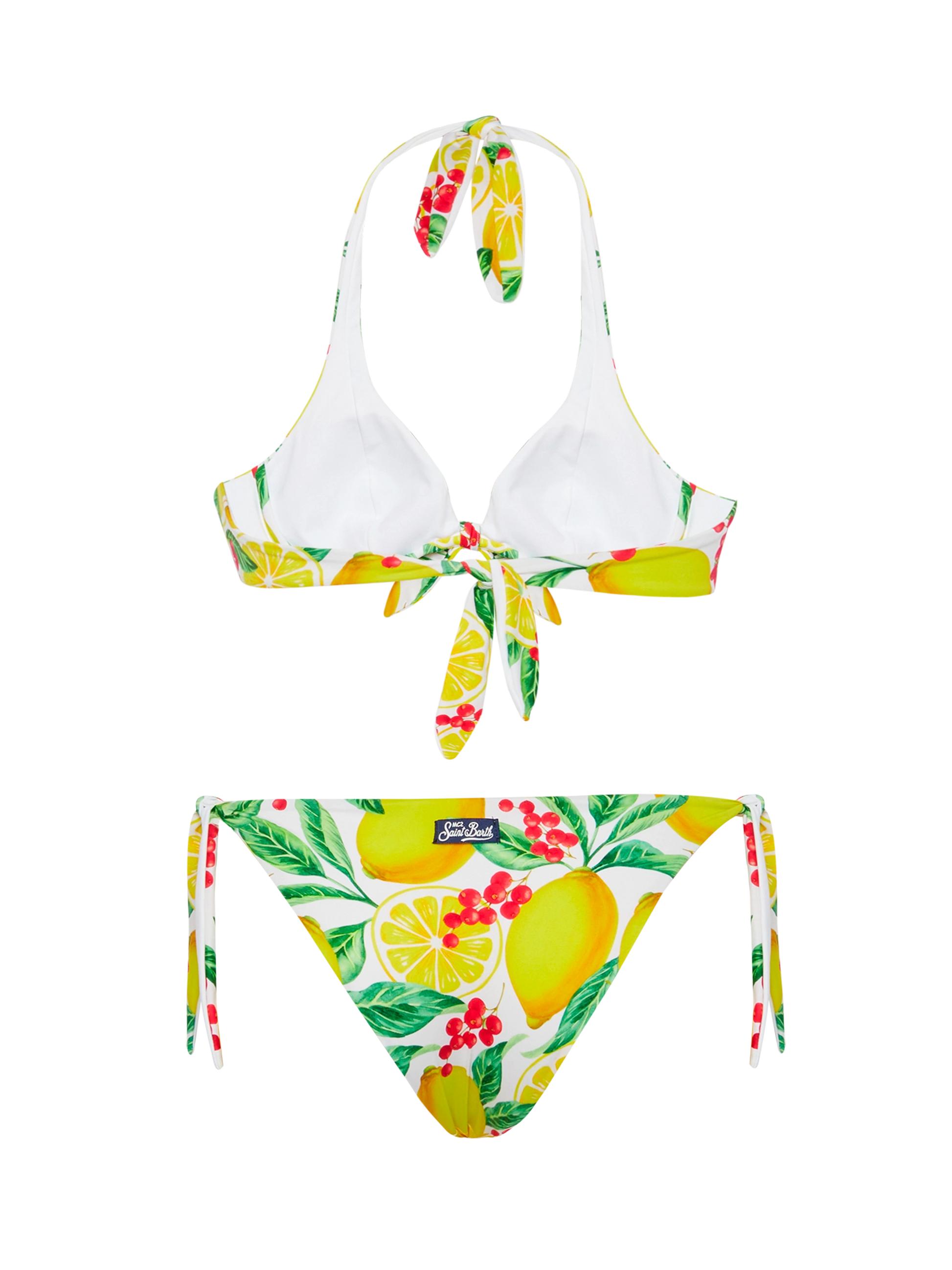 Bralette bikini Camille Yali with lemon print - MC2 Saint Barth