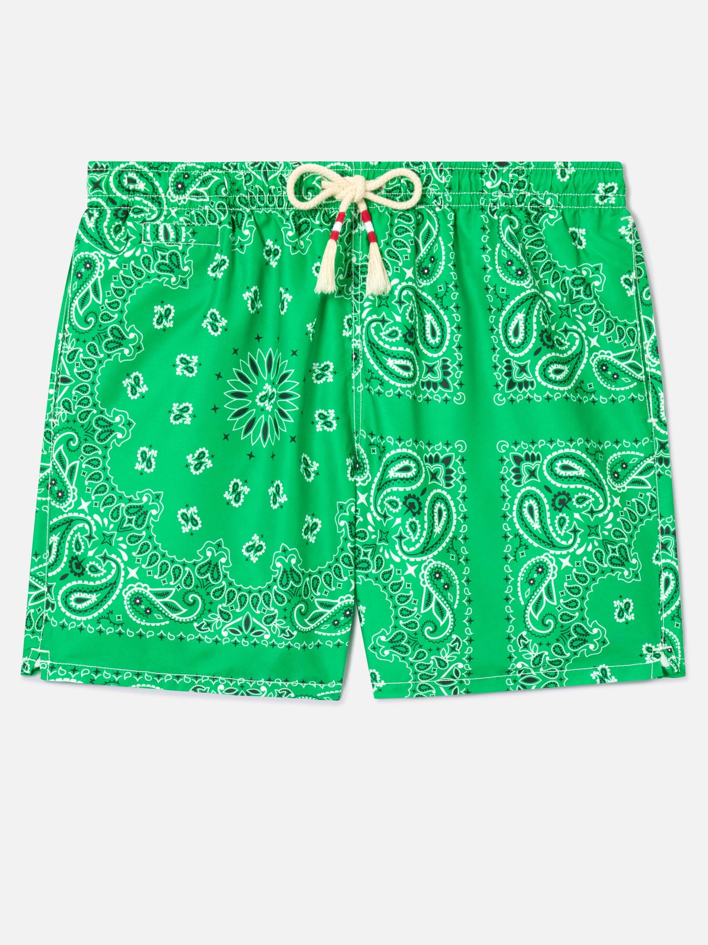 Short de bain Caprese à bandana vert 