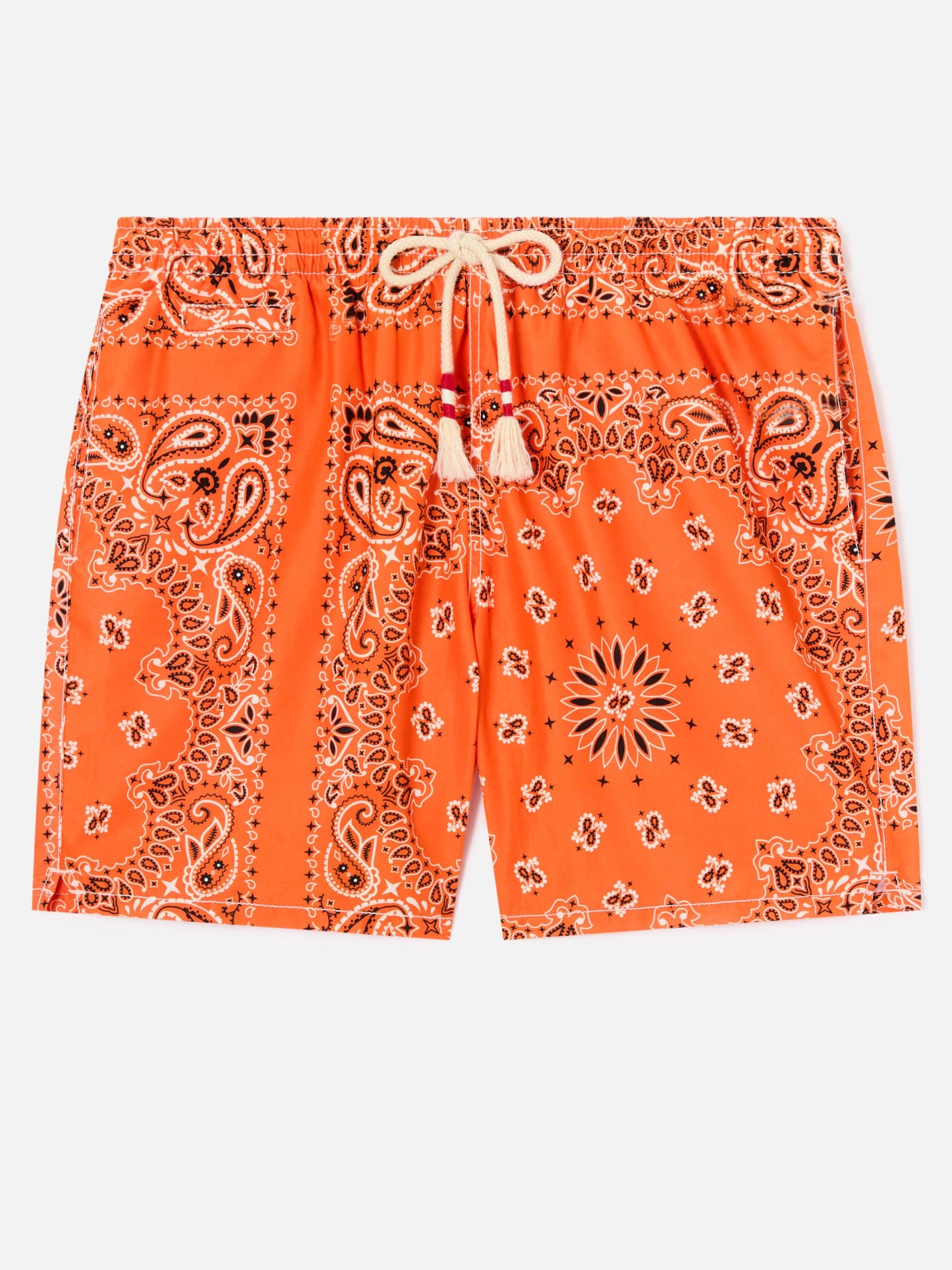 Costume mare Caprese stampa bandana arancione