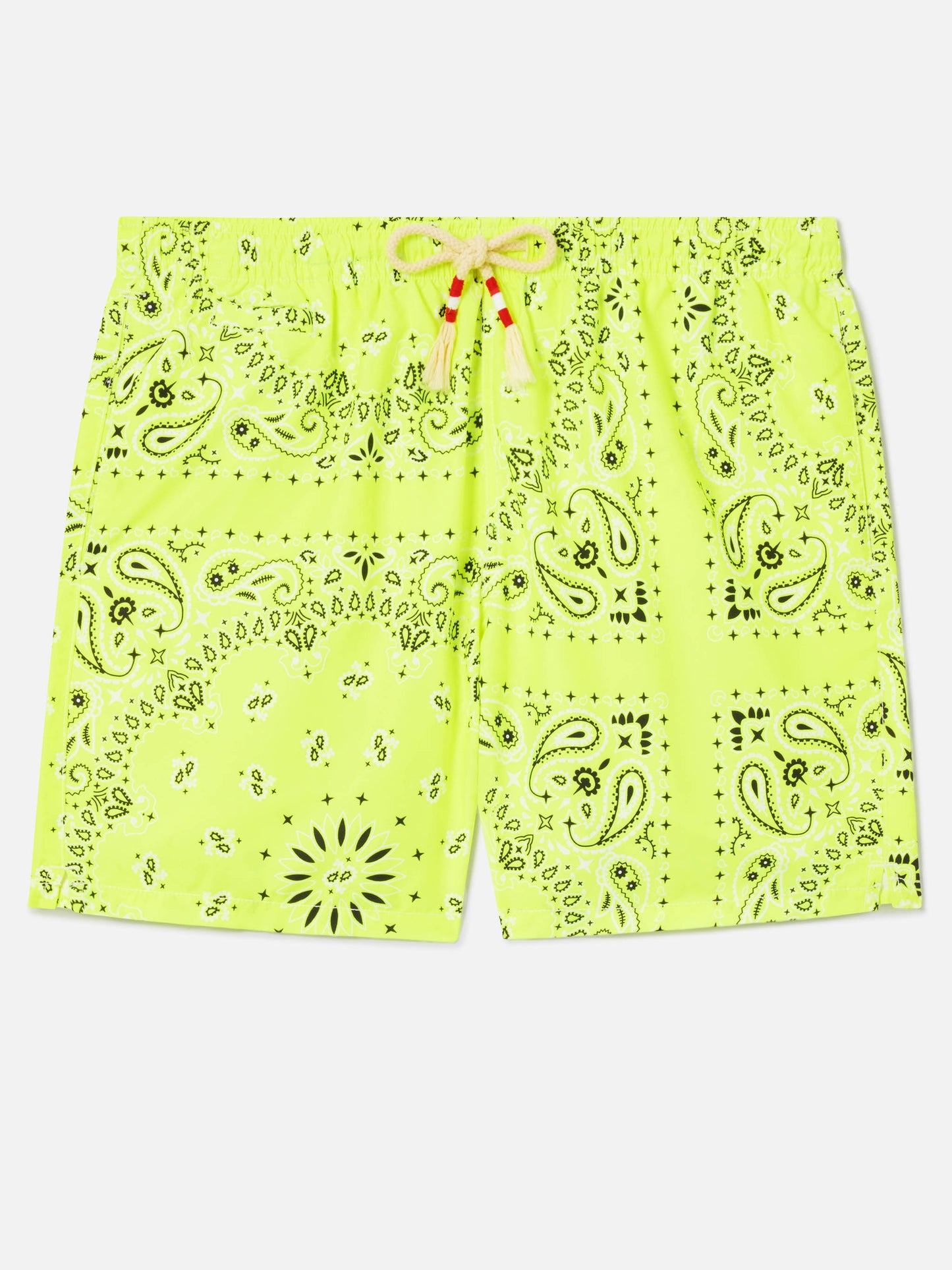 Short de bain Caprese bandana jaune fluo 
