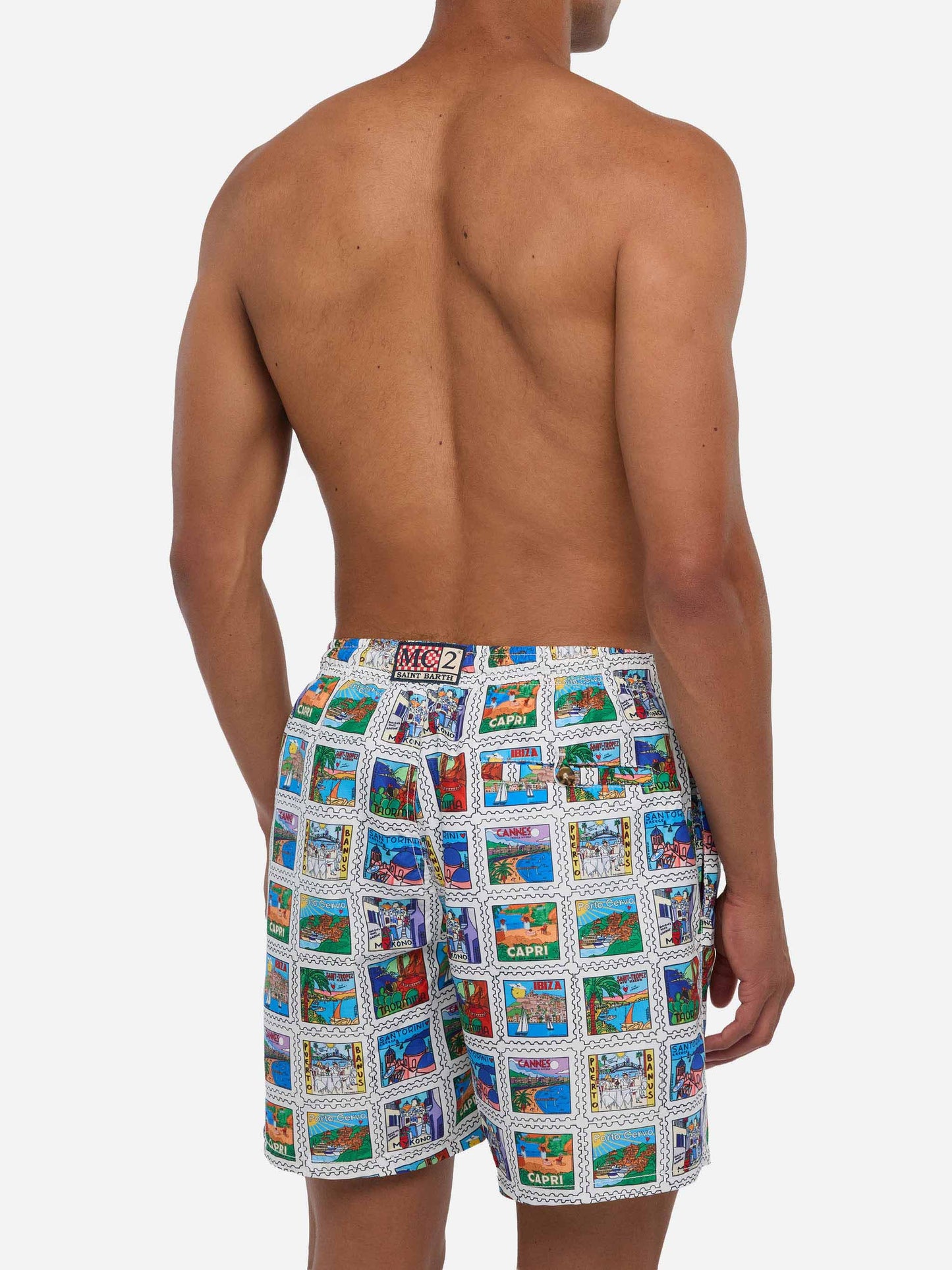 Man swim shorts with summer print | ALESSANDRO ENRIQUEZ SPECIAL EDITION