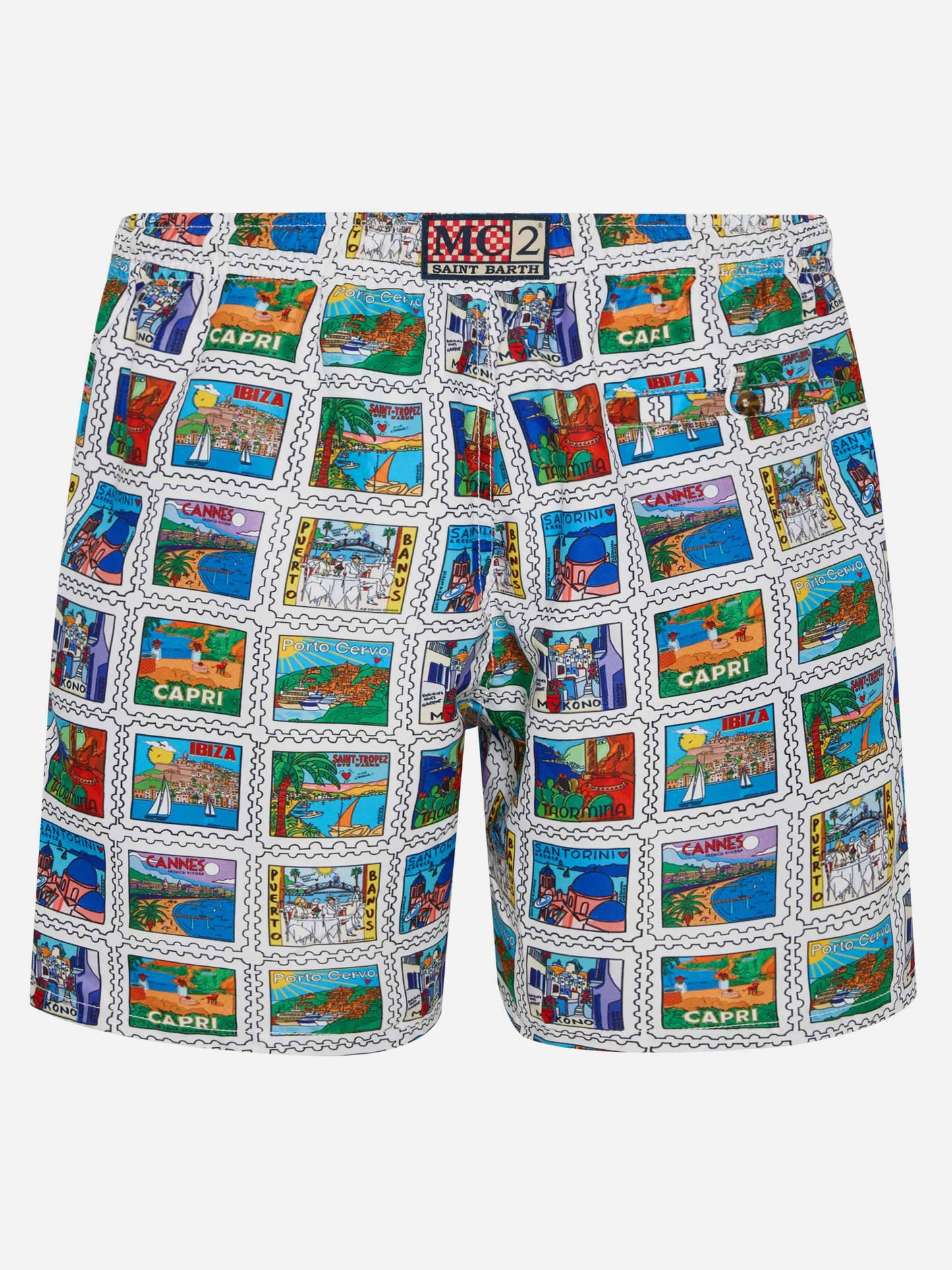 Man swim shorts with summer print | ALESSANDRO ENRIQUEZ SPECIAL EDITION