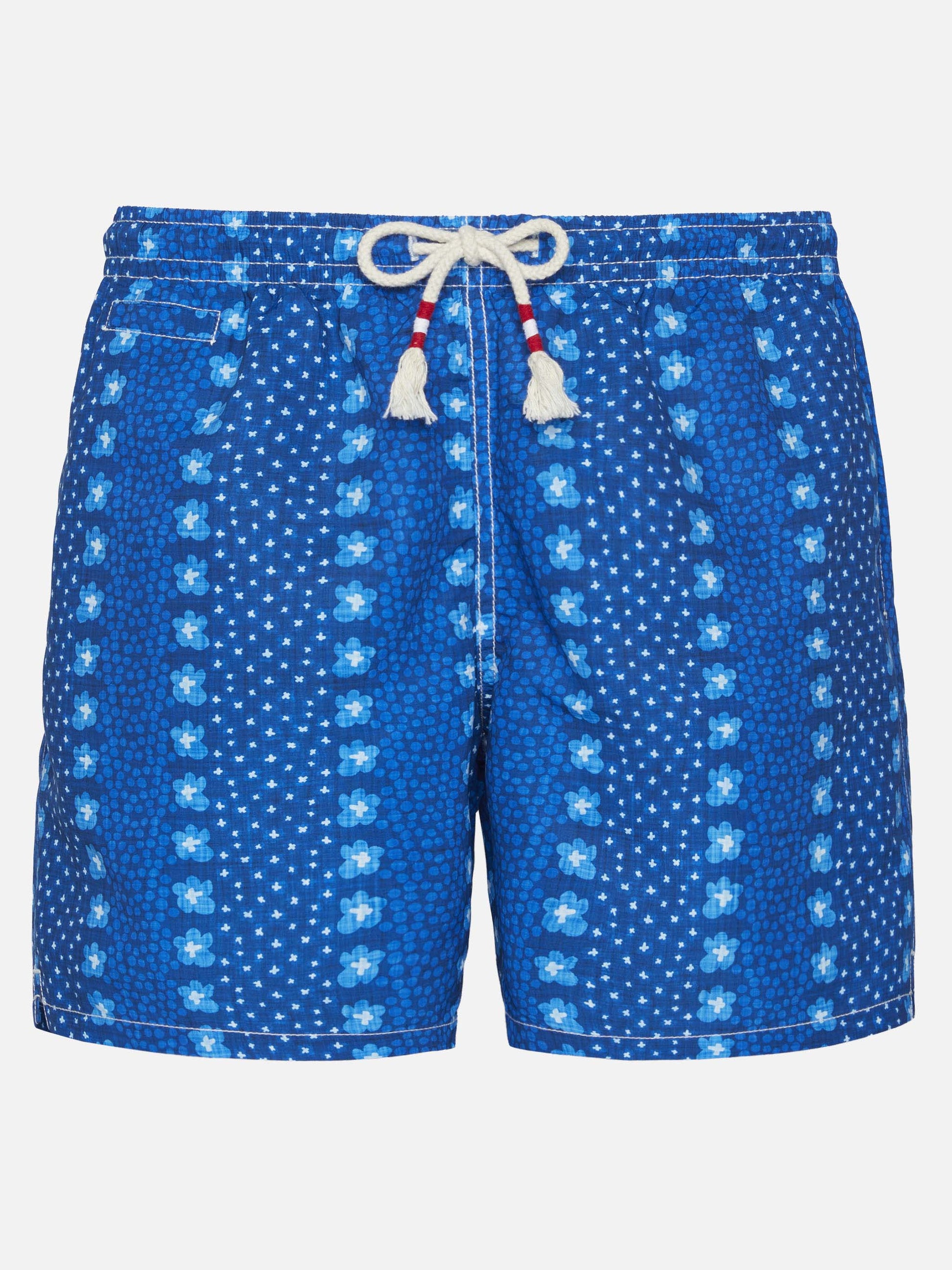 Mid-length swim-shorts Caprese with flower print - MC2 Saint Barth
