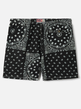 Caprese swim shorts with black bandana print