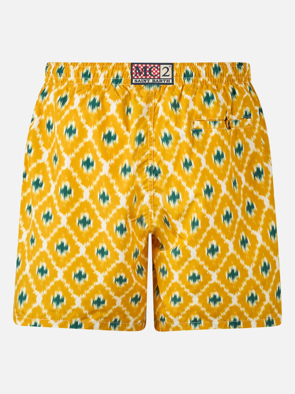 Man swim shorts with geometric print